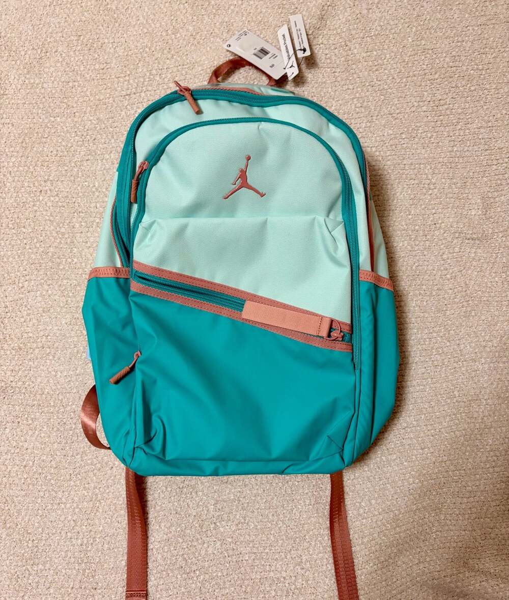 Jordan Air Patrol Backpack in Green Frost/Dark Russet